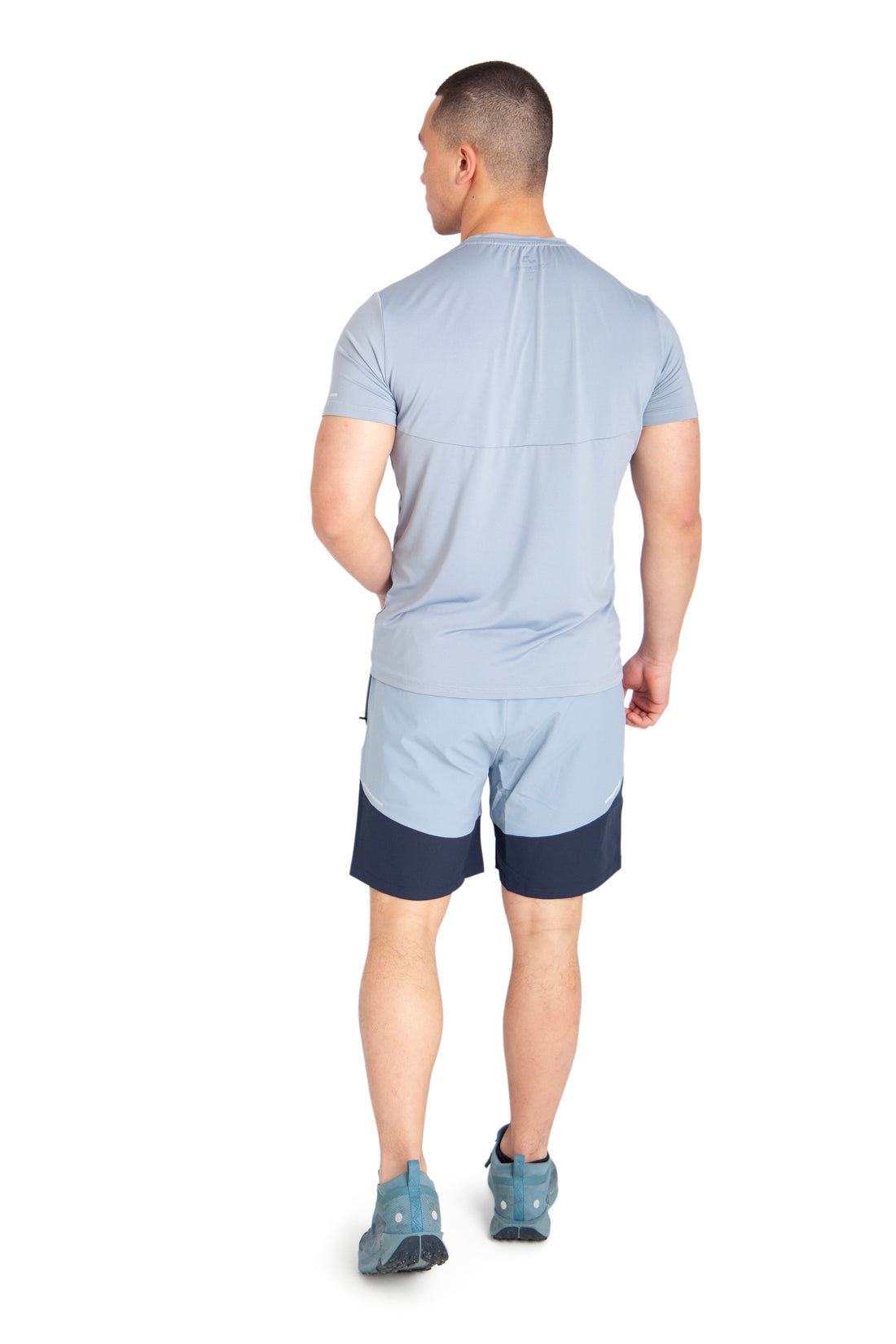 Zenith Shorts - Baby Blue/Navy